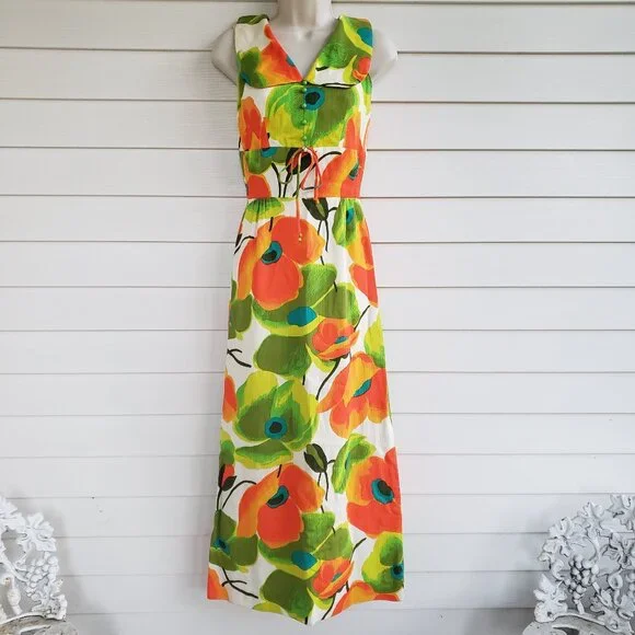 chinese dress ladies 70s Halter Maxi Dress | S main image 1